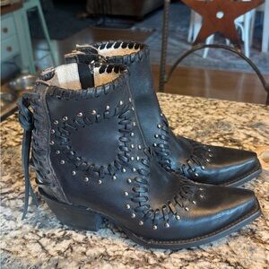 Freebird~ Walker  Black  Ankle Boots